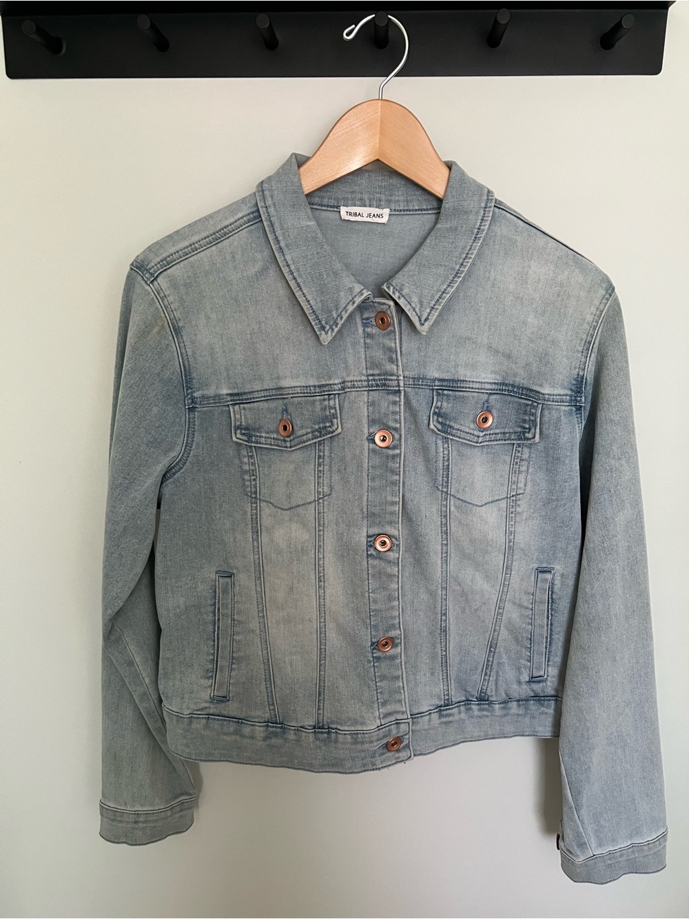 Light Wash Denim Jacket - Tribal Women's Classic